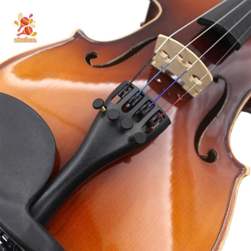Simhoa Violin / Fiddle Tailpiece + Tailgut F3 / 4 4 / 4 Violin Fiddle Phần Phụ Kiện