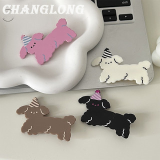 Luimo Kẹp Tóc Hình Chú Chó Hoạt Hình Dễ Thương Bằng acrylic Cho Nữ