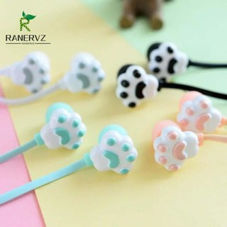  Tai nghe nhét tai có dây kiểu chân mèo dễ thương kèm micro 