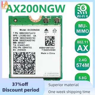 Card mạng WiFi Thẻ chuyển đổi không dây AX200 AX200NGW M.2 NGFF Bluetooth 5.0 WiFi 6 2.4G / 5G 802.11Ac / Ax