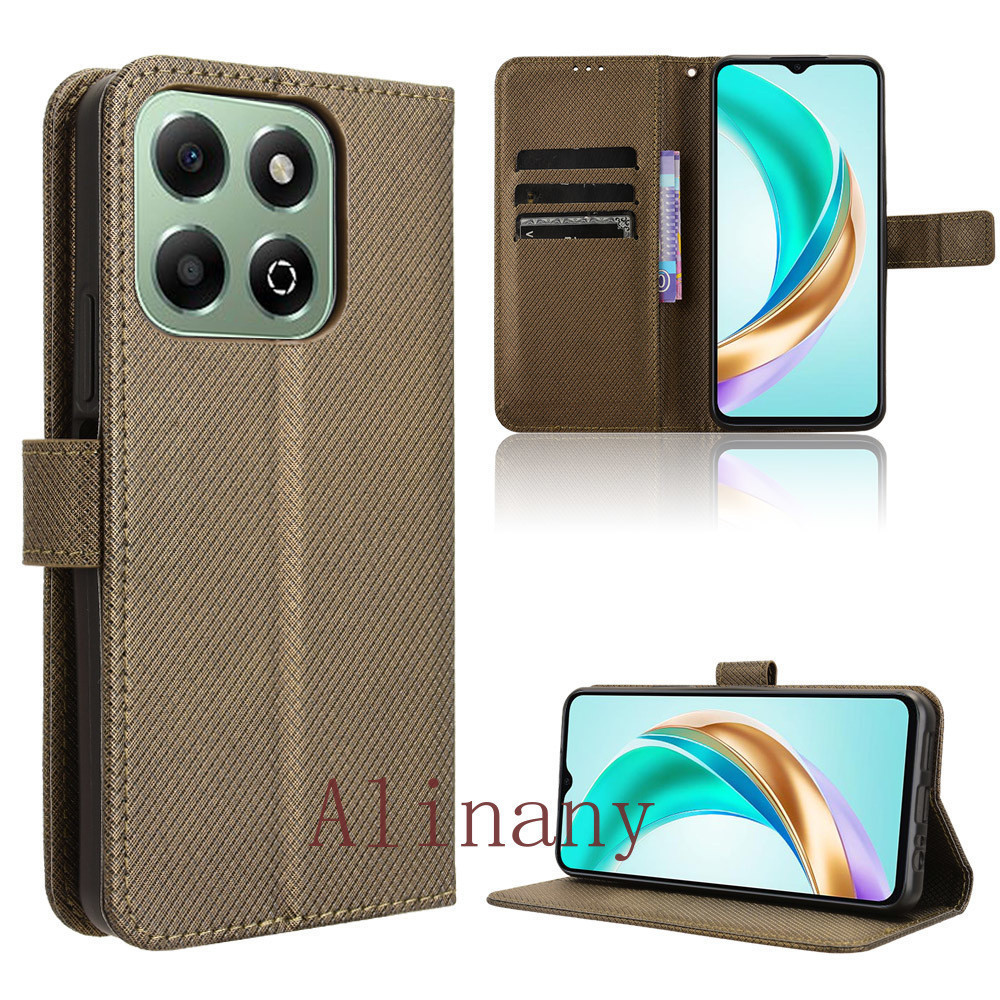 Ốp Lật Cho Honor X6B 4G Ví Da PU Ốp Lưng Cho Honor X6B 4G Vỏ Điện Thoại