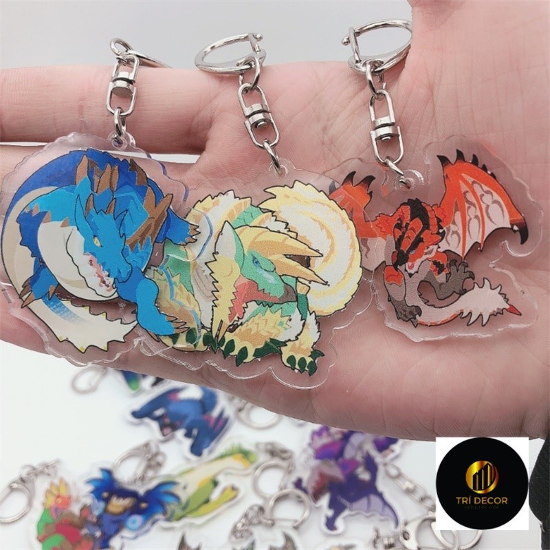 Móc khoá Game Monster Hunter Keychain Anime Manga Nhật Bản Phụ Kiện Trang Trí Túi xách Balo