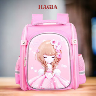 Cặp/Balo chống gù cho bé trai gái cấp 1 , ba lô học sinh tiểu học họa tiết 3d phù hợp cho bé từ 15kg đến 22kg