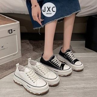 Giày vải đế xốp màu trơn mũi tròn phong cách Hàn Quốc Giày vải đế bằng thời trang thường ngày chống trượt chống mài mòn học sinh hàng ngày Giày đế bằng nữ xưởng giá sỉ
