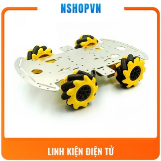Bộ khung xe 4 bánh Mecanum di chuyển đa hướng theo nhiều phương ứng dụng trong robot, khoa học chế tạo