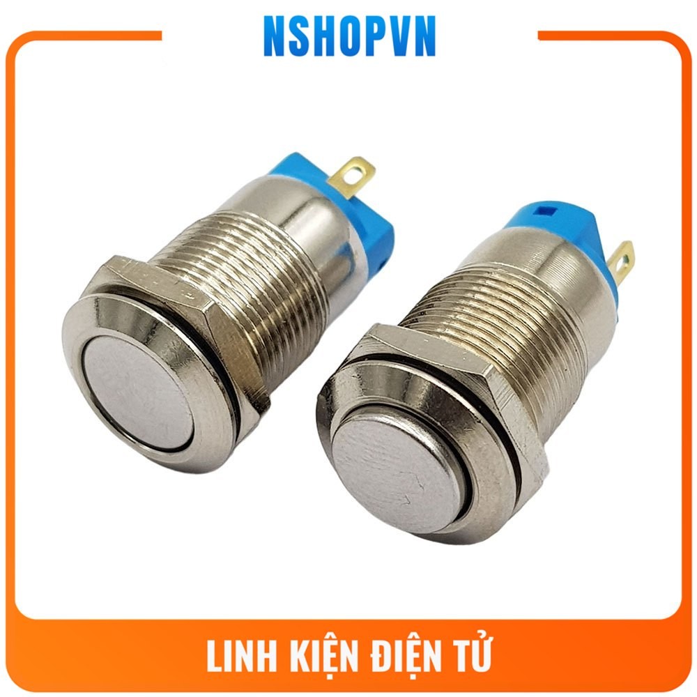 Nút nhấn tự giữ kim loại 12mm