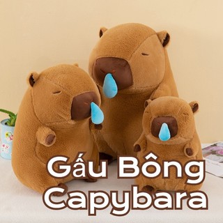 Meng NI Capybara Capibara Hoạt Hình Dễ Thương Ngáy Chảy Nước Mũi Gấu Bông Sang Trọng Đồ Chơi Nhồi Bông