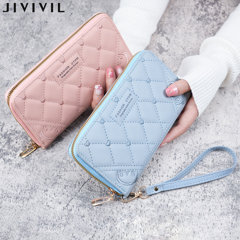 Ví nữ JIVIVIL Túi xách cỡ lớn hình thoi thời trang