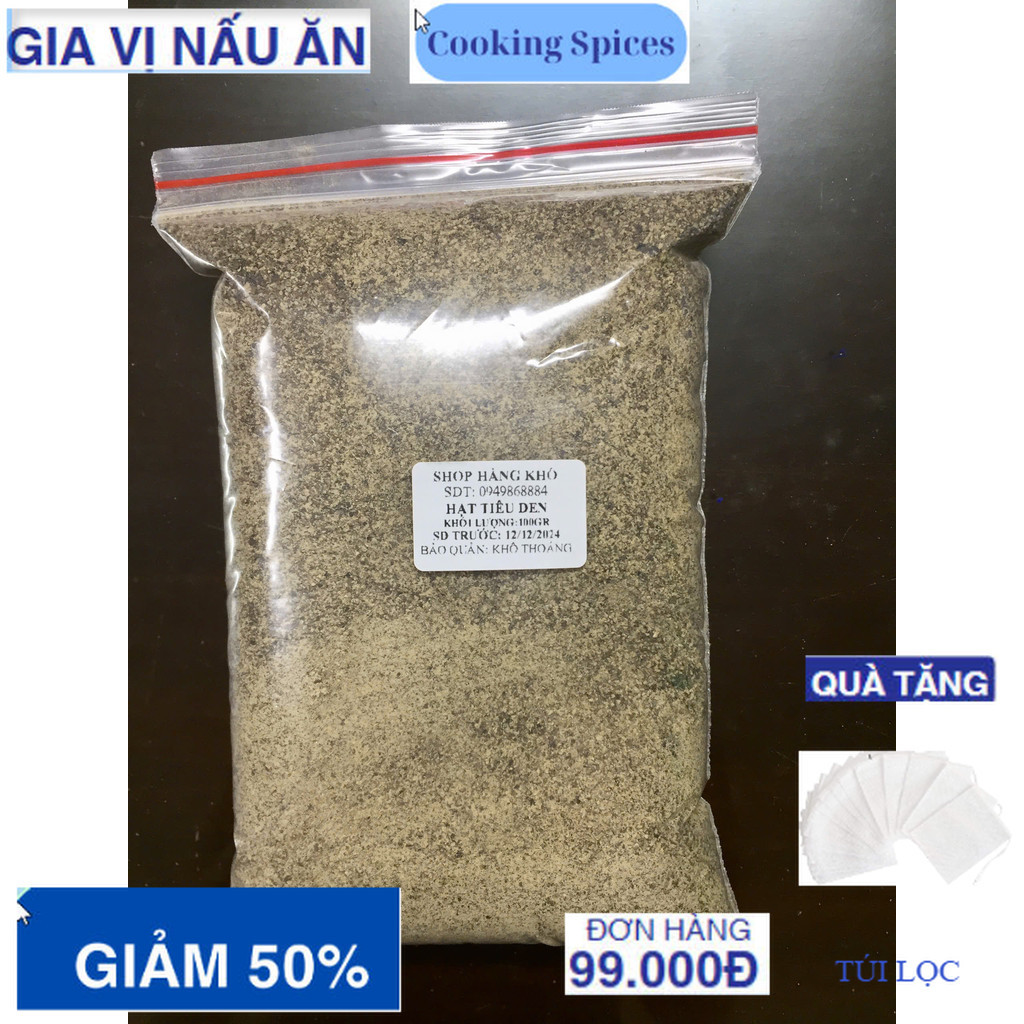 1 kg Bột tiêu rang xay