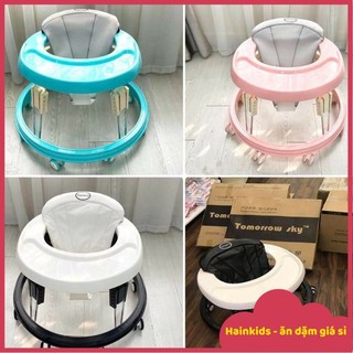 (BẢO HÀNH 12 THÁNG) Xe tròn tập đi Tomorrow Sky/ MommyKids, tích hợp bàn ăn dặm, điều chỉnh 9 nấc độ cao-Hàng xuất Nhật
