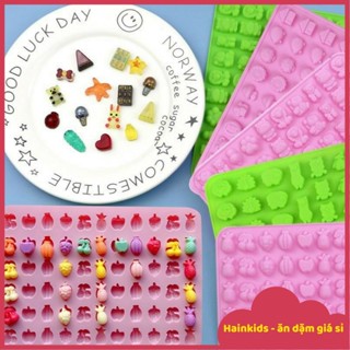 Khuôn Silicon Kẹo Chip Làm Kẹo Dẻo Cho Bé, Khuôn Kẹo Chipchip Chất Liệu Silicon Chịu Nhiệt, Chống Dính Tốt, Nhiều Mẫu