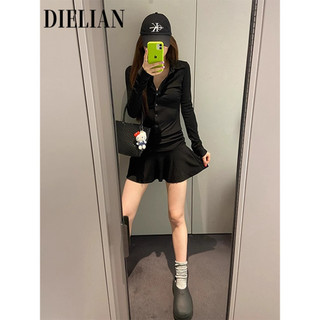 DIELIAN váy Đầm váy nữ body đầm Hàn Phong Dễ thương Korean Fashion WLQ2490L0I 37Z240911