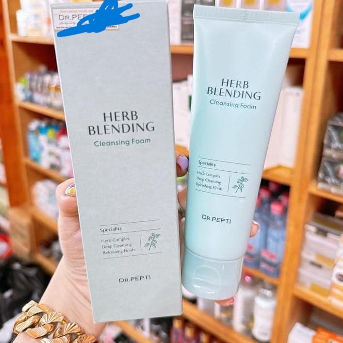Sữa Rửa Mặt DR.PEPTI Bạc Hà Trà Xanh Dr. Pepti+ Herb Blending Cleansing Foam 110 ml
