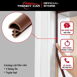  3 Mét Ron Gioăng Sợi Chữ T Cây Thông Cao Su Nhét Chèn Làm Kín Khít Khe Hở Khung Cửa Gỗ 