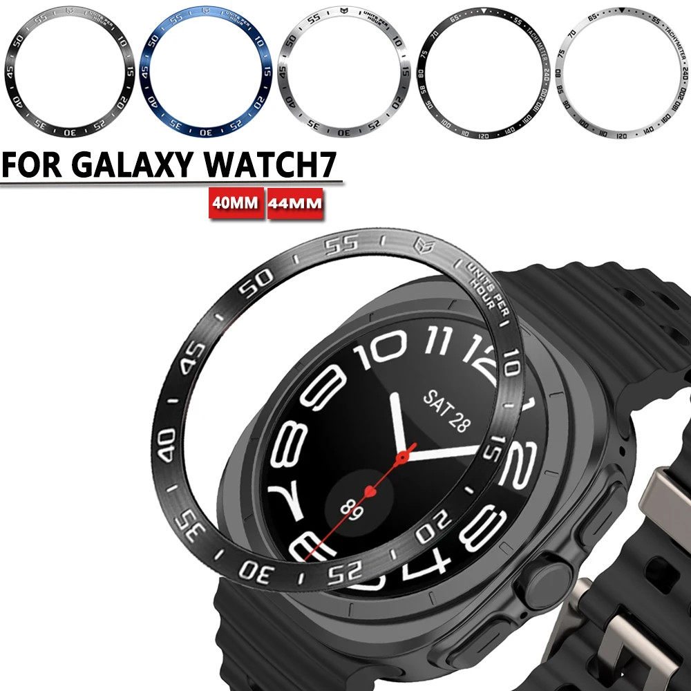 Vòng Viền Cho Samsung Galaxy Watch 7 40mm 44mm Kim Loại Bảo Vệ Dành Cho Galaxy Watch7 Vỏ Bảo Vệ Acce