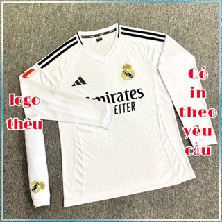 (Nhận in tên số theo yêu cầu) Bộ quần áo bóng đá Real Madrid, M*U đỏ, Mancity dài tay Sân nhà