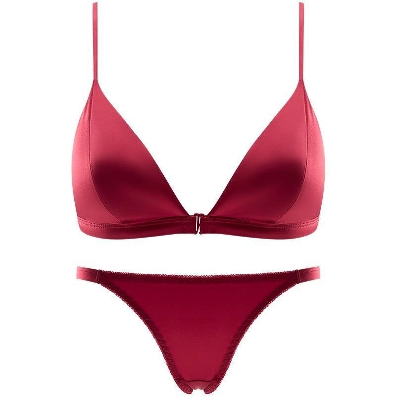 Quần Lót Đỏ Nữ Benming Năm Phù Hợp Với Vú Nhỏ Tập Hợp Mỏng Dây Đeo Vai Tam Giác Cốc Gợi Cảm Đẹp Lưng Cưới Cô Dâu Áo Ngực | BigBuy360 - bigbuy360.vn