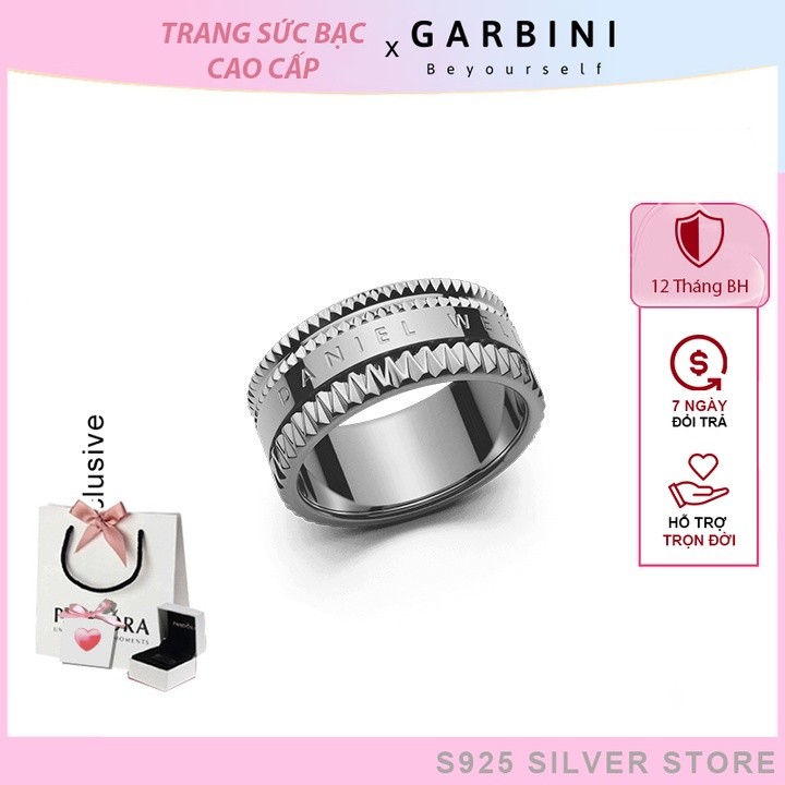 Nhẫn Daniel Wellington Elevation Ring Silver DW  - Garbini