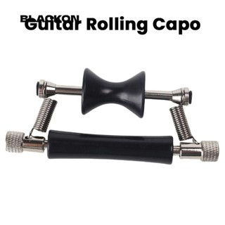 Blackon Trượt Moving Capo, Bộ phận đàn Guitar Acoustic dân gian đa năng Guitar Capo, Đàn Guitar lăn kim loại màu đen chuyên nghiệp Capo cho Acoustic Classic