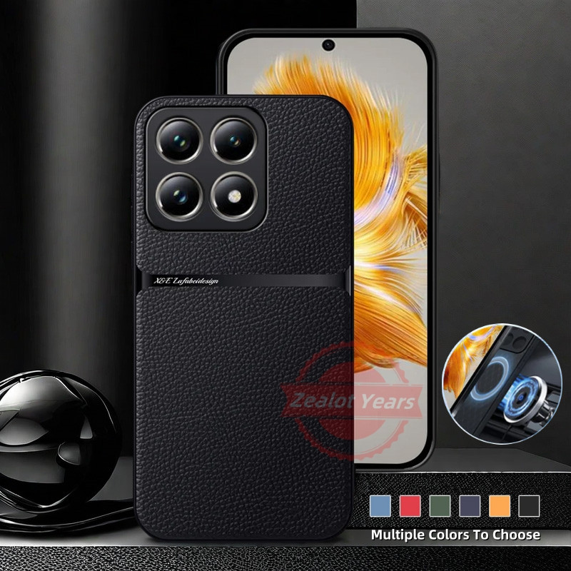 Ốp lưng cho Xiaomi 14T Pro 5G Mi 14T 5G 14TPro Vỏ da PU sang trọng Bảo vệ Camera Vỏ điện thoại chống sốc