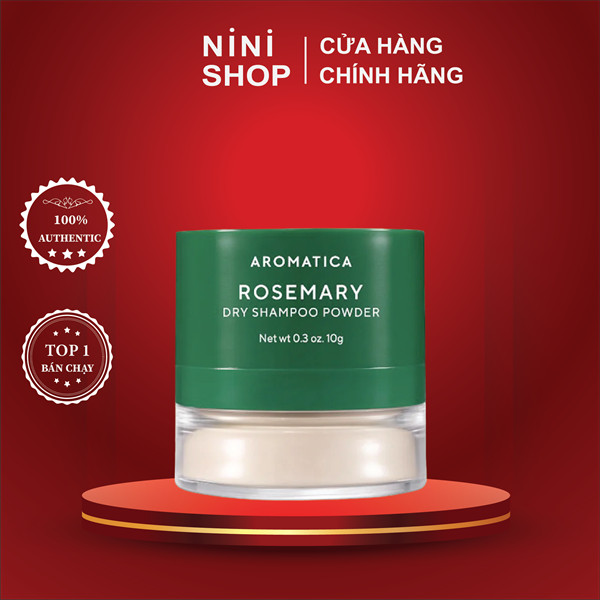 Phấn Gội Khô Hương Thảo Aromatica Rosemary Dry Shampoo Powder 10g - ninishop