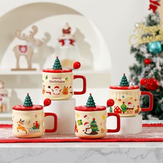  Cốc nước sáng tạo giáng sinh cốc sứ giáng sinh cốc ông già Noel cốc cà phê cốc có giá trị cao quà tặng 