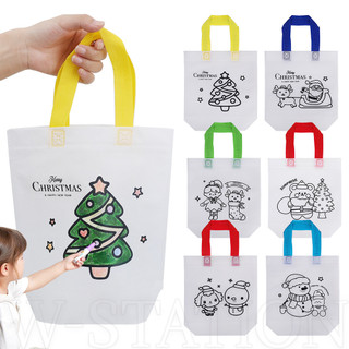 5 Chiếc Túi Xách Đầy Màu Không Dệt Giáng Sinh - Túi Quà Tặng Graffiti DIY - Ông Già Noel, Nai Sừng Tấm, Người Tuyết - Ủng Hộ Tiệc Năm Mới - Quà Giáng Sinh Cho Trẻ Em, Thanh Thiếu Niên - Hoạt Hình, Dễ Thương, Ngộ nghĩnh