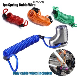 CHLOCH Dây cáp lò xo khóa chống trộm xe đạp / xe máy bằng PVC và hợp kim dài tối đa 1m