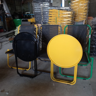 Bàn tròn cafe gấp gọn, bàn, ghế trà chanh, bàn trà mâm dính xếp gọn cao 52cm