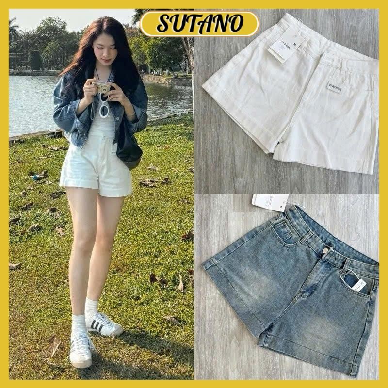 Quần short jeans đùi nữ mềm to gấu lưng cao basic phong cách Hàn Quốc Q101 SUTANO | BigBuy360 - bigbuy360.vn