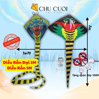   TẶNG 100M DÂY  Diều Rắn Đại Đuôi Dài 3M 5M - Diều Thả Ngoài Trời 2025 Đa Dạng Mẫu Mới 
