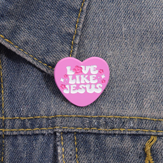  Tình Yêu Như Chúa Giêsu Hoạt Hình Văn Bản Men Trâm Cài Quần Áo Thời Trang Phụ Kiện Ba Lô Huy Hiệu Món Quà Trang Sức 