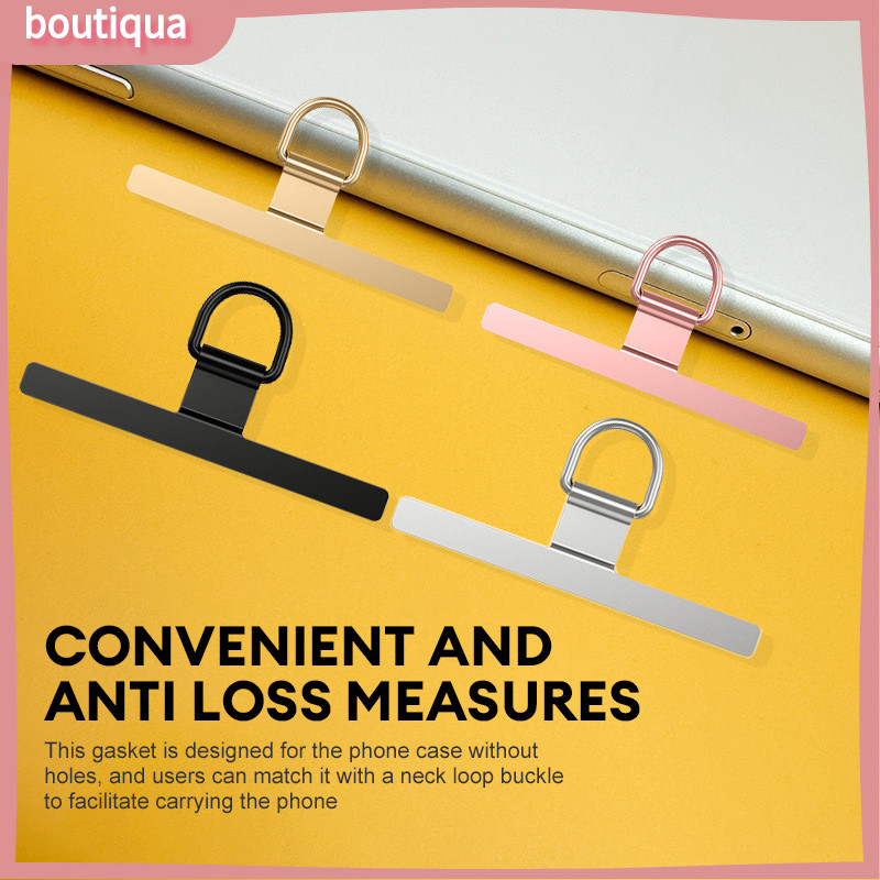 Kẹp điện thoại bằng kim loại mịn Dây buộc điện thoại Miếng đệm mỏng Tấm treo nhẹ-BA | BigBuy360 - bigbuy360.vn