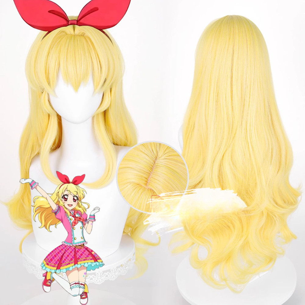 Aikatsu Ichigo Hoshimiya Cosplay - Tóc giả dài 75cm, tổng hợp chịu nhiệt