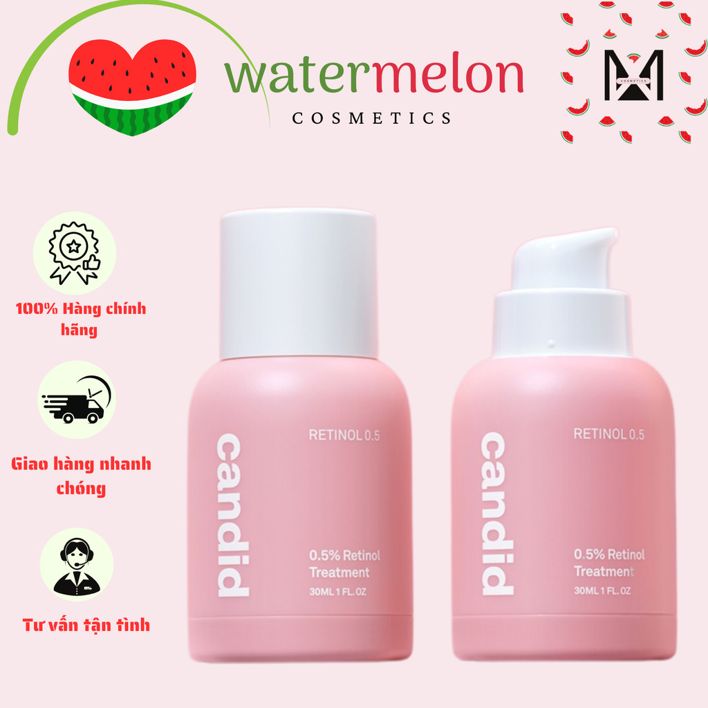 Tinh Chất Retinol Candid Chống Lão Hóa, Nhăn Candid 0.5% Retinol/ 1% Retinol Treatment 30ml
