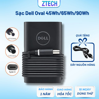 Sạc Laptop DELL Oval Type C /Chân To/ Nhỏ - Sạc máy tính DELL 45W- 65W- 90W BH 1 Năm Lỗi Đổi Mới