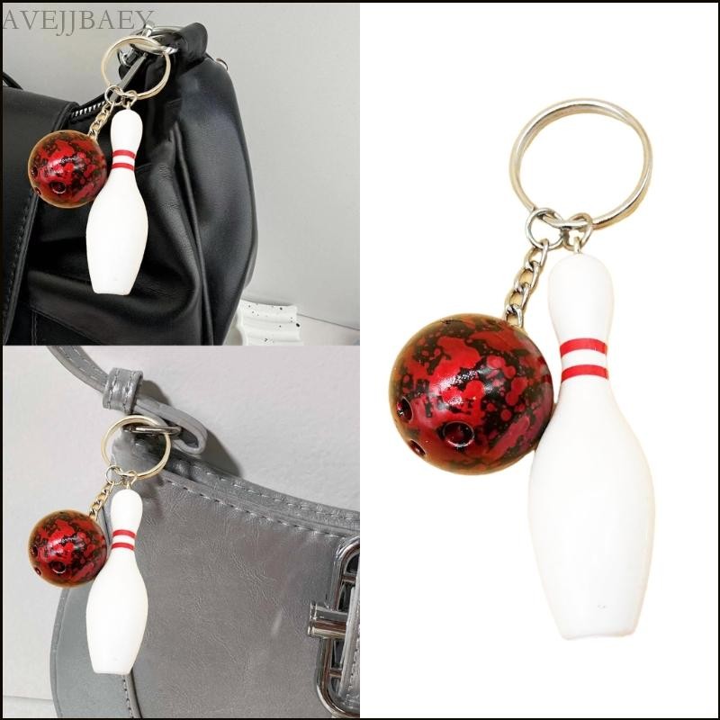 Móc Khóa Bowling Pin Sáng Tạo với Mặt Dây Chuyền, Trang Trí Túi và Xe