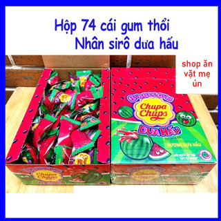  Kẹo Sing Gum có nhân siro dưa hấu Big Babol Bubble Gum   Hộp 74 viên   ăn vặt mẹ ún 