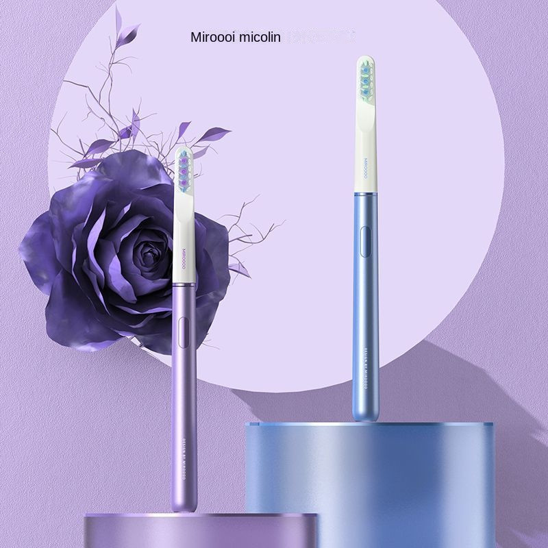 【Làm sạch ba cấp độ】Bàn chải đánh răng điện Mikelin Sonic tự động di động làm trắng lông mềm đặc biệ