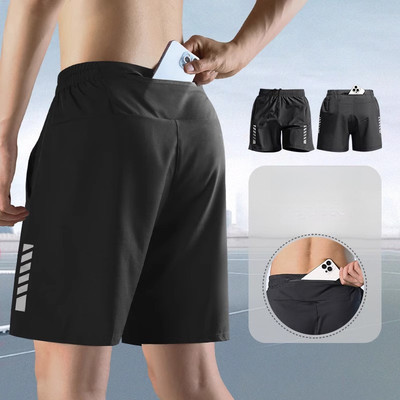 Quần Short Nam Ice Silk Ba Phần Tư Rời, Thoáng Khí Nhanh Khô, Phù Hợp Thời Trang Hàng Ngày và Thể Thao