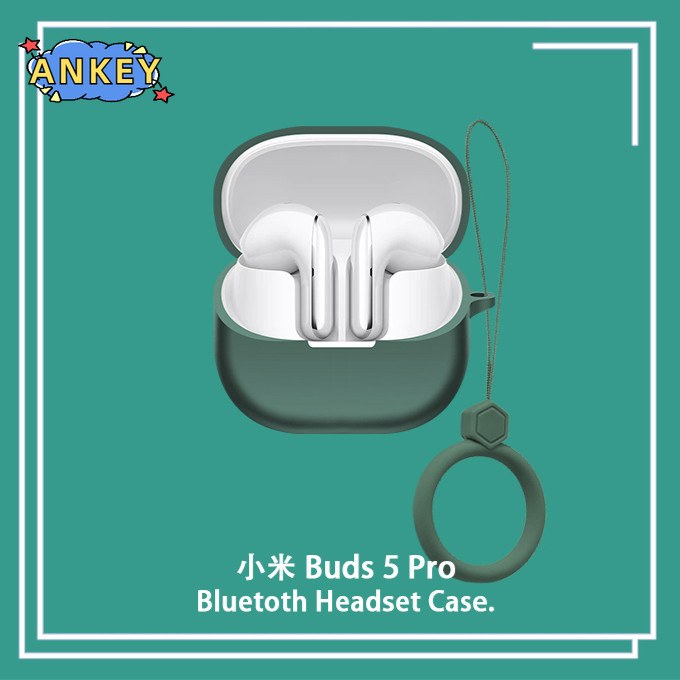 for Xiaomi Buds 5 Pro Case Protective Earphone Cover Ring Anti-fall Soft Silicone Wireless Bluetooth