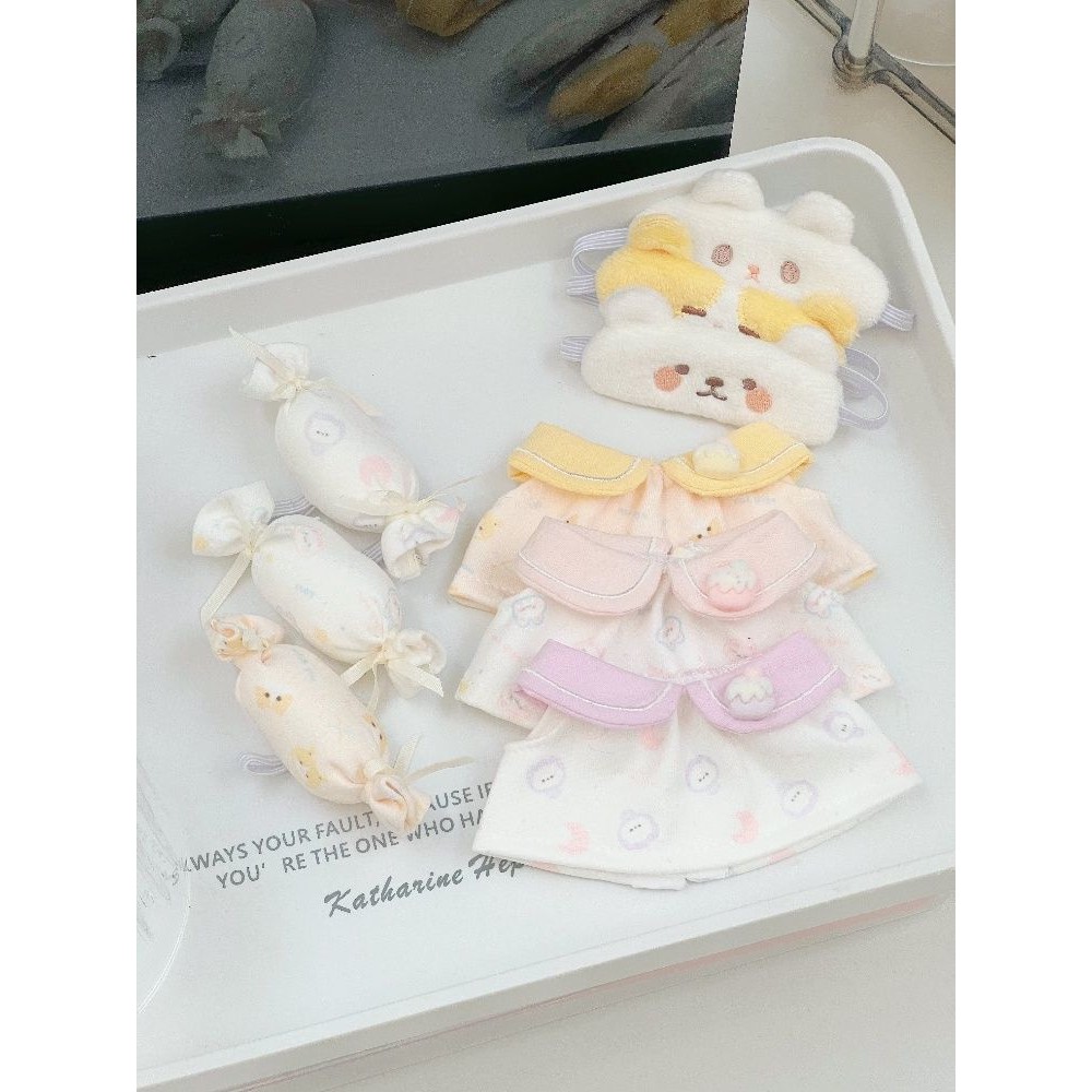 10cm Quần Áo Cho Bé-Bộ Đồ Ngủ Toffee Doll-Cotton Doll Quần Áo Bé Siêu Dễ Thương Siêu Dễ Thương Sang 