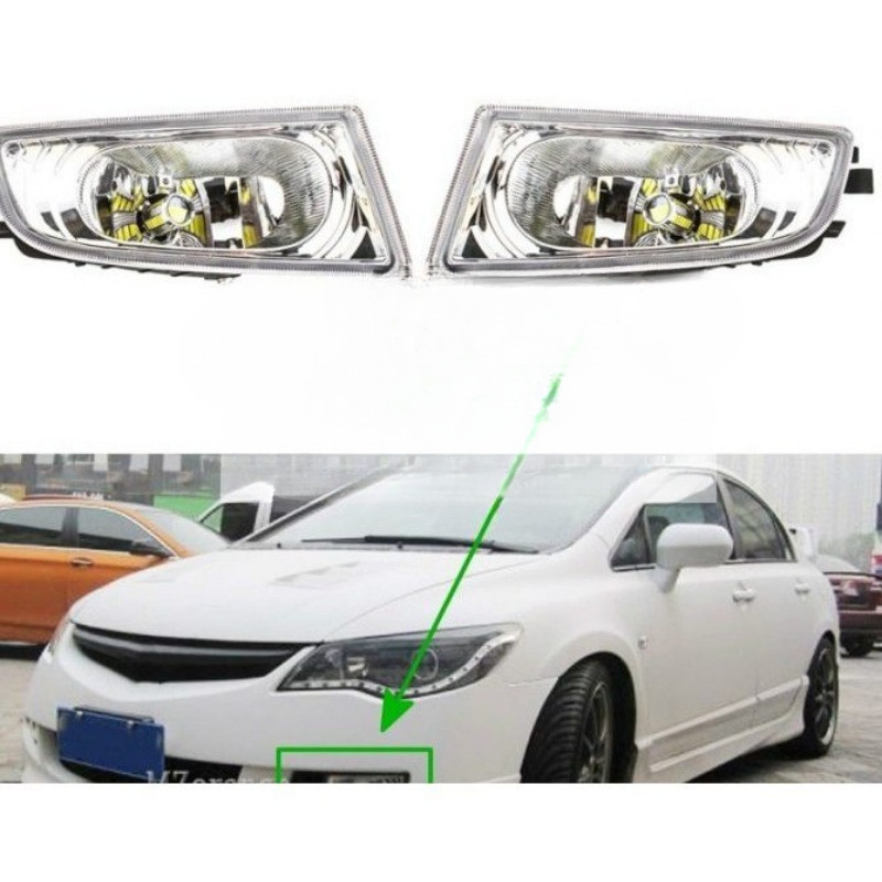 Dành Cho Đèn Sương Mù CIVIC Đèn Lái Xe Phía Trước Đèn Sương Mù Cản Trước Cho XE HONDA CIVIC SNA FD 2