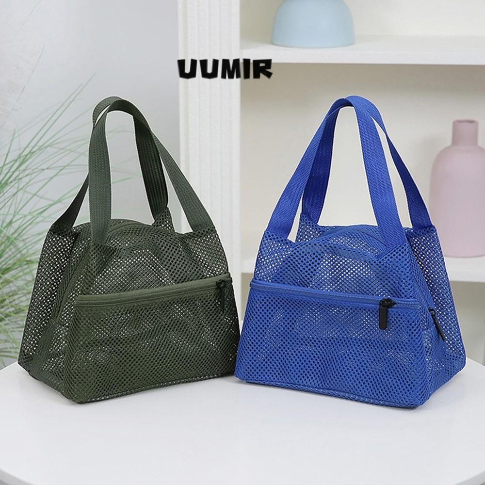 UUMIR Túi đi biển lưới UUMIR​​, Khô Nhanh ​​Dung tích lớn​​ Túi đựng đồ giặt, lưới thoáng khí​ ​​Nhẹ có thể gập lại​​ Túi đựng đồ​​ Sử dụng hàng ngày dành cho nữ​​