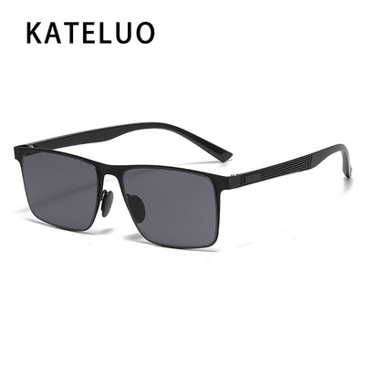 Kính râm KATELUO ZY8025 - Khung vuông cổ điển, chống tia UV cao cấp, dành cho nam và phù hợp khi lái xe