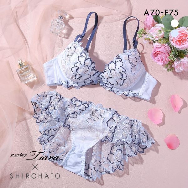 St.Audrey tiara X SHIROHATO glossy queen bra panties set (Sizes A-F)(42P327390)(Direct from Japan)1