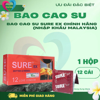 Bao cao su Sure EX chính hãng (Nhập khẩu Malaysia) - Hộp 12 cái