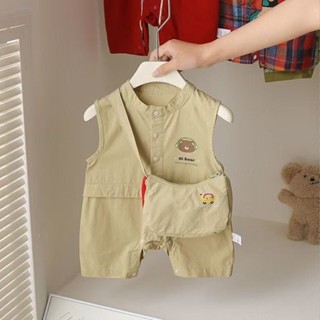  Set Body Đùi Sát Nách Túi Đeo Chéo Cho Bé Trai Sơ Sinh 1 2 Tuổi MINTSCLOSET Quảng Châu - BS6549 