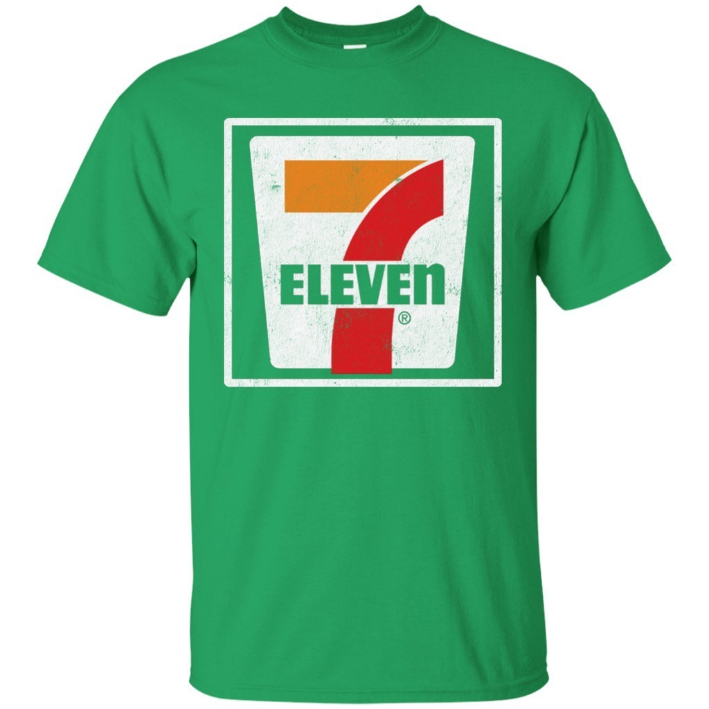 Bán Chạy Áo Thun Cotton In Hình Lujingyi 1 Với Seven Eleven 7 11 Logo Kích Thước Lớn Cho Nam S-5XL