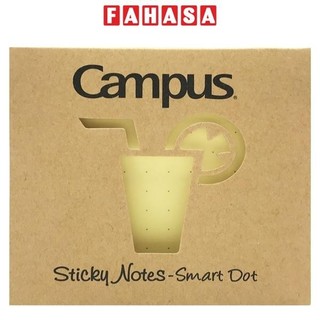 Giấy ghi nhớ 75x75mm campus - màu vàng